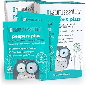 Natural Essentials Peepers Plus Eyelid Wipes, 30 Count (2pk) Review