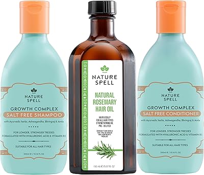 Nature Spell Rosemary Oil with Growth Complex Shampoo & Conditioner Set 5.07oz & 10.14oz