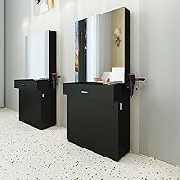 Artist Hand Wall Mount Salon Station with Mirror — image 4