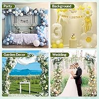 YIJXPOIN 8FT Gold Wedding Arch Backdrop Stand — image 7