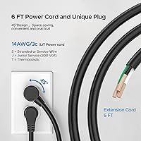 CRST 12 Outlet Heavy Duty Power Strip Surge Protector, 6FT — image 5