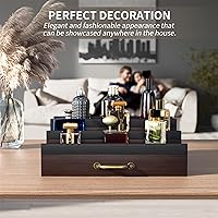 YIKIBOX Cologne Organizer for Men - Dark Brown — image 6