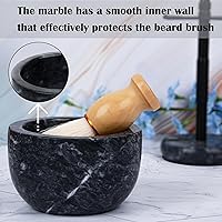 Aisiming Marble Shaving Bowl - Black Grey — image 5
