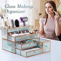 Youdepot Tempered Glass Makeup Organizer — image 3