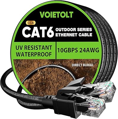 VOIETOLT Cat 6 Outdoor Ethernet Cable 125ft
