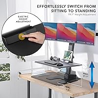 Mount-It! Triple Monitor Electric Standing Desk Converter — image 4