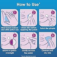 Clearasil Stubborn Acne Overnight Spot Pimple Patches, 18 Count (Pack of 6) — image 5