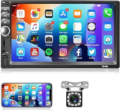 Rimoody 7 Inch Double Din Car Stereo A2084