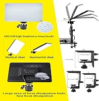 DImotliyor LED Desk Bi-Color Video Light with C-Clamp Stand — image 4