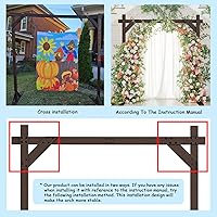 Kusamue Wooden Wedding Arch 7.48 FT Square — image 5