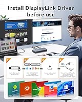 ZMUIPNG DisplayLink Docking Station 18-in-1 for MacBook & USB-C Laptops — image 2