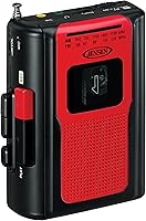 Jensen CR-100RB Retro Portable AM/FM Radio Cassette Player — image 1