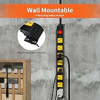 Plug'n 8 Outlet Power Strip with 2100J Surge Protection — image 3