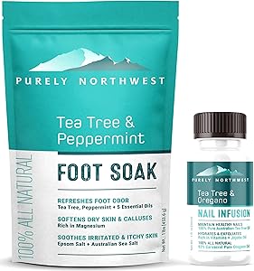 Purely Northwest Tea Tree Oil Foot Soak & Nail Repair Oil Set Review