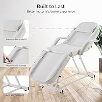 Bellavie Adjustable Salon Bed - White — image 3