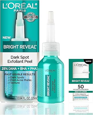 L'Oreal Paris Bright Reveal Dark Spot Exfoliant Peel, 25% AHA BHA PHA