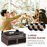 Udreamer UD012 Vinyl Record Player with External Speakers — image 3
