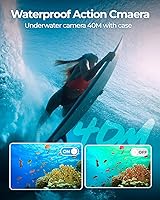 TIMNUT 4K 60fps Action Camera with 64GB SD Card and 2 Batteries — image 2