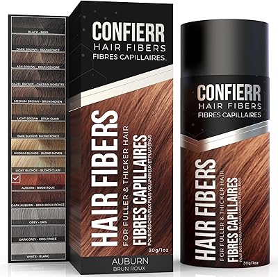 CONFIERR Hair Fibers for Men & Women 30g Auburn
