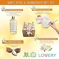 Lovery Home Spa Gift Basket - White Rose & Jasmine — image 8