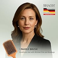 SHASH Since 1869 Wooden Paddle Brush — image 6