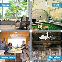 Xindejia USB Powered Small Ceiling Fan 16.5-inch — image 6