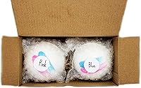 Fizdro Gender Reveal Bath Bombs (2-Pack, Blue & Pink) — image 3