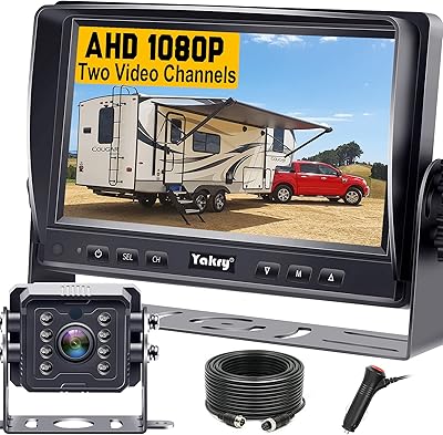 Yakry Y14 RV Backup Camera 7 Inch HD 1080P