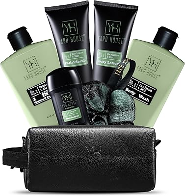 Yard House Men's Luxury Bath and Body Gift Set - Eucalyptus and Mint, 7 Pieces