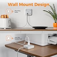 TESSAN Surge Protector Power Strip 25FT with 4 Outlets & 3 USB Ports — image 8