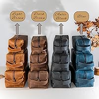 Personalized Handcrafted Leather Toiletry Bag for Men — image 3