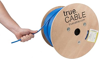 TRUE CABLE Cat6A Shielded Riser Ethernet Cable 1000ft