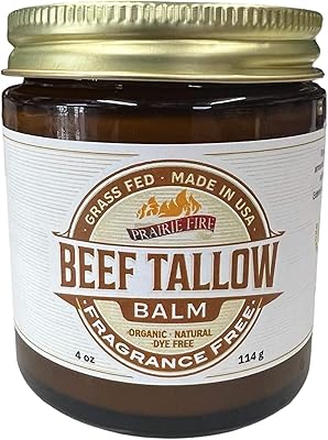 Prairie Fire Candles Grass Fed Beef Tallow Balm - 4 oz