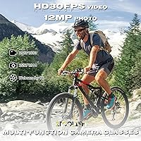 ZTCOLIFE Video Glasses with Bluetooth 1080P HD Camera — image 2