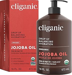 Cliganic Organic Jojoba Oil 16oz with Pump Review