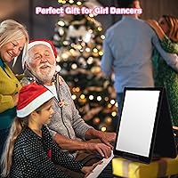 LPHUMEX Foldable Portable Full Length Mirror, 33″x13″, Black — image 5