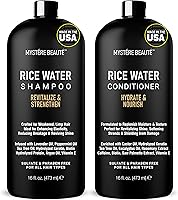 MYSTÉRE BEAUTÉ Rice Water Shampoo and Conditioner Set, 16 fl oz Each — image 1