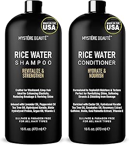 MYSTÉRE BEAUTÉ Rice Water Shampoo and Conditioner Set, 16 fl oz Each Review