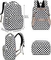 Kouxunt Checkered Laptop Backpack — image 5