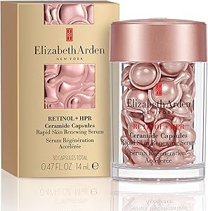 Elizabeth Arden Retinol + HPR Ceramide Rapid Skin Renewing Anti-Aging Face Serum Capsules Review