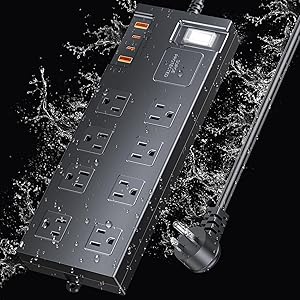 COVOZON Waterproof Surge Protector Power Strip Review