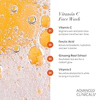 Advanced Clinicals Exfoliating Glycolic Acid & Salicylic Acid Face Wash + Vitamin C Facial Cleanser Set — image 7