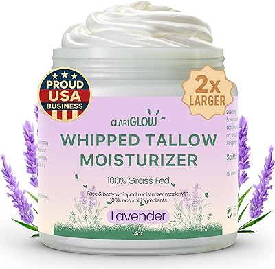 Clariglow Whipped Beef Tallow Skin Moisturizer 4oz