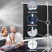 Pyle PRJTP72 72-Inch Portable Projector Screen with Stand — image 5