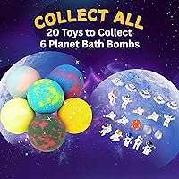 EvolutionUSA Space Bath Bombs for Kids - 6 Pack with Hidden Toy — image 7