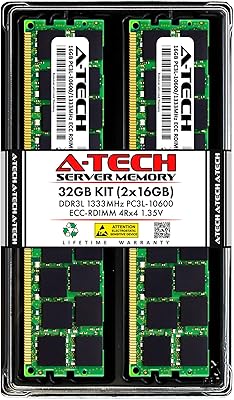 A-Tech 32GB DDR3 1333MHz ECC Registered Server RAM Kit