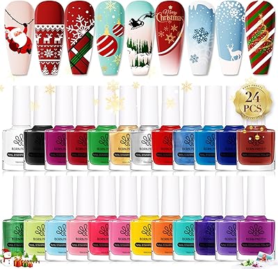 Born Pretty Nail Art Stamping Polish Set (24 Colors)