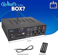 Pyle PFA600BU Wireless Bluetooth Karaoke Amplifier — image 6