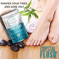 Crystal Flush Foot Soak with Apple Cider Vinegar, Tea Tree Oil & Pink Himalayan Salt 16oz — image 2
