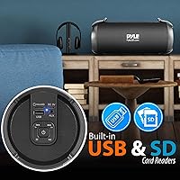 Pyle PBMSPG3BK Wireless Portable Bluetooth Boombox Speaker — image 5